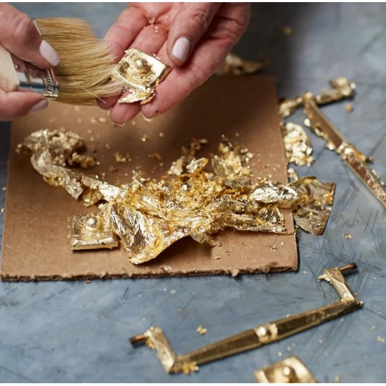 Gold leaf, 25 sheets, size 14*14 for Antiquing ,Arts, Crafts, Decoration ,Resin